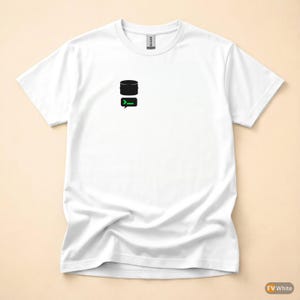 Datenbank-Experte / SQL-Entwickler / Hacker-T-Shirt / Minimalistisches Logo-T-Shirt Bild 7