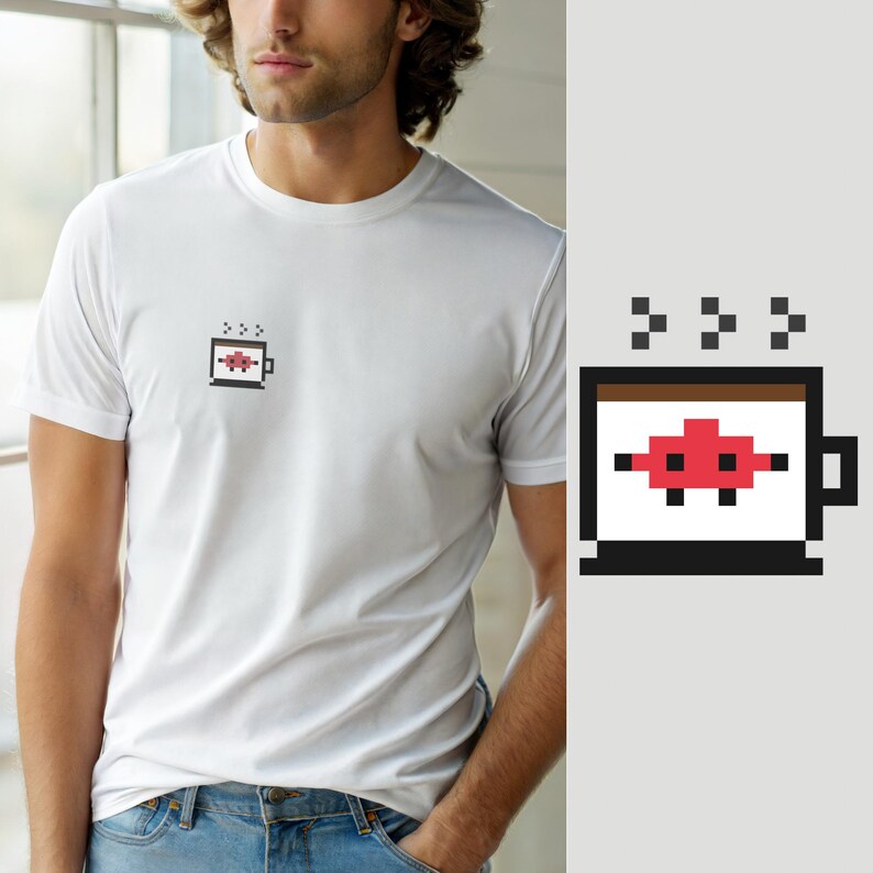Kodtrollkarl / Programmerare T-shirt / Utvecklare Kodare Retro T-shirt / Tech Humor bild 2
