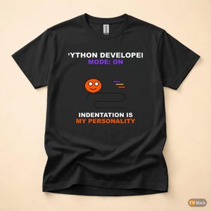 Python Developer Fashion / Funny Programmer T-Shirt / Coding Humor Tee image 3