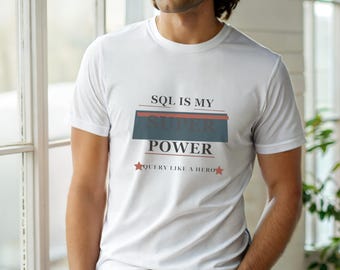 SQL Developer / Programmer T-Shirt / Bold Typography Tee / Coder Gift