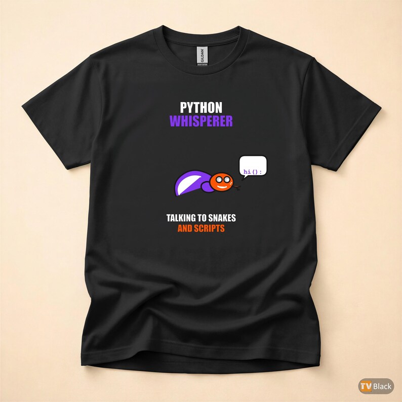 Python Whisperer / Developer Programmer / Coding Humor Tee / Software Engineer Gift afbeelding 3