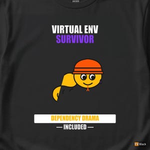 Python Developer / Virtual Env Survivor / Backend Coder / Programmer Humor Tee image 2