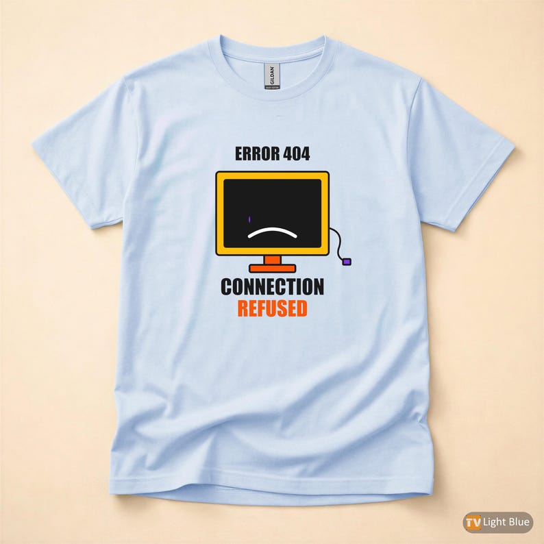Camiseta "Código de Erro Introvertido / Programador" / Humor de Desenvolvedor / Presente para Programador imagem 9