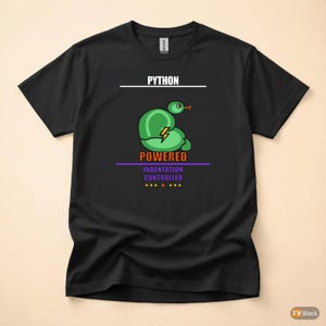 Camiseta con humor sobre programación para programadores/desarrolladores con Python imagen 3