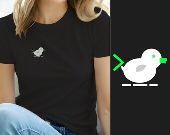 Koszulka Gumowa Kaczka Debugowanie / Programista / Programista Koder Haker Tech Tee