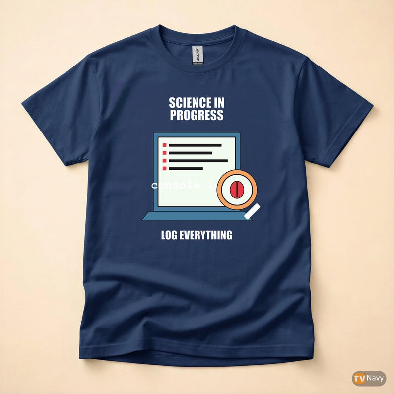 Console Log Everything / Web Developer / JavaScript Debugging / Programmer Humor Tee afbeelding 4