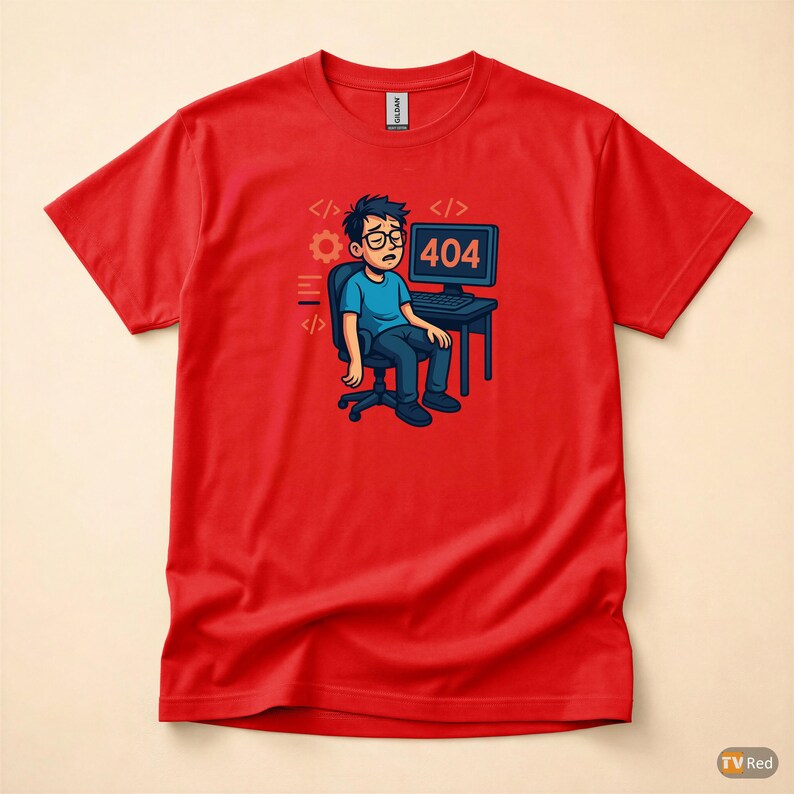 Error 404 Sleep Dependency Missing / HTTP Error Shirt / 404 Programmer Tee / Web Developer Gift / Funny Error Code Shirt afbeelding 5