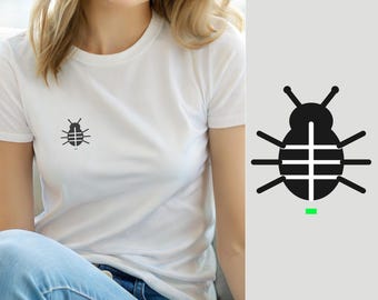 I Debug Therefore I Am / Programmer Shirt / Developer Hacker Tee / Minimal Logo