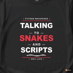 Camiseta de Python Whisperer / Ingeniero de Software / Programador / Desarrollador imagen 2