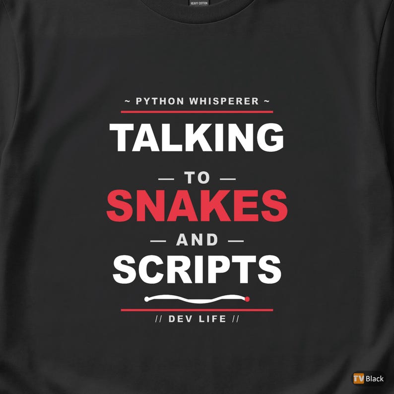 Camiseta de Python Whisperer / Ingeniero de Software / Programador / Desarrollador imagen 2