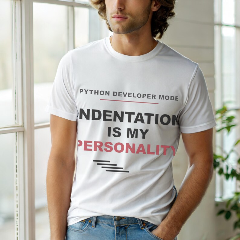 Python Developer Fashion / Bold Typography / Programmer T-Shirt / Coder Tee image 6