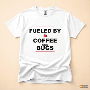 Propulsé par Python / T-shirt développeur / T-shirt humoristique sur le café pour programmeurs image 7