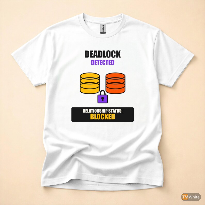 Deadlock erkannt / SQL Developer / Datenbankadministrator-Humor-T-Shirt Bild 7