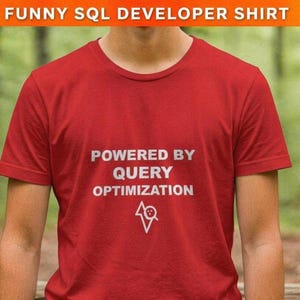 Optimisation des requêtes / T-shirt pour programmeur / T-shirt pour développeur / Cadeau pour ingénieur logiciel / Vêtements pour codeur