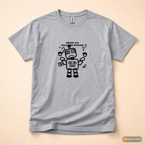 Error 404 Solution Missing / HTTP Error Shirt / 404 Programmer Tee / Web Developer Gift / Funny Error Code Shirt image 8