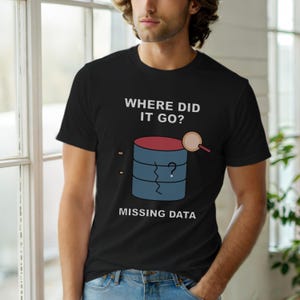 Wo ist es hin? / SQL-Entwickler / Datenbankprogrammierer / Coder-Humor-T-Shirt