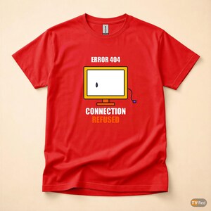 Camiseta "Código de Erro Introvertido / Programador" / Humor de Desenvolvedor / Presente para Programador imagem 5
