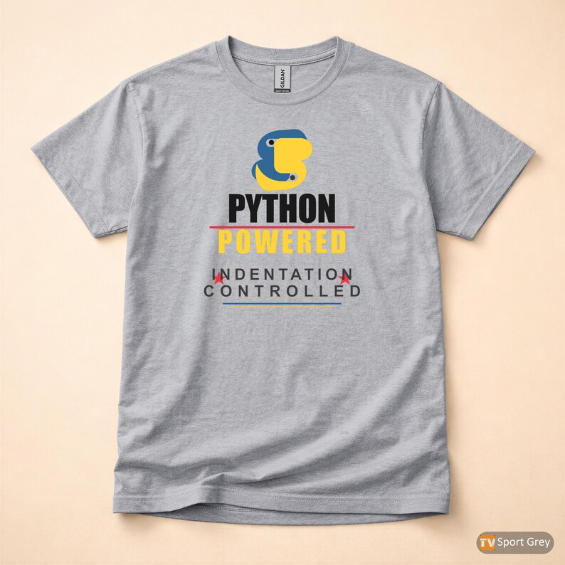 Python Powered Programmer / Developer Coder / Bold Typography Tee afbeelding 8