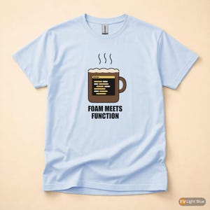 Koszulka z napisem „Latte Powered Programmer / Developer Coffee” / Humor kodowania zdjęcie 9