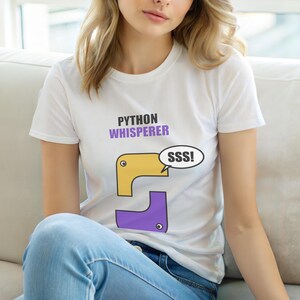 Pythonの達人／プログラマーTシャツ／ソフトウェアエンジニア／コーディングユーモア 画像 6