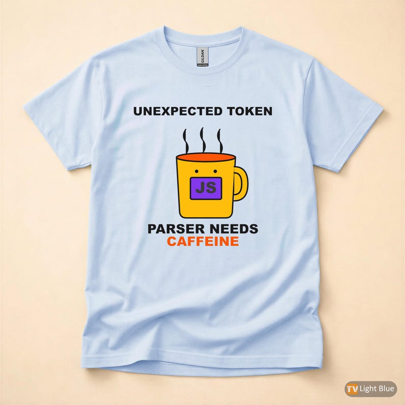 Unexpected Token Coffee / JavaScript Developer / Programmer Tee Bild 9
