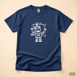 Error 404 Solution Missing / HTTP Error Shirt / 404 Programmer Tee / Web Developer Gift / Funny Error Code Shirt image 4