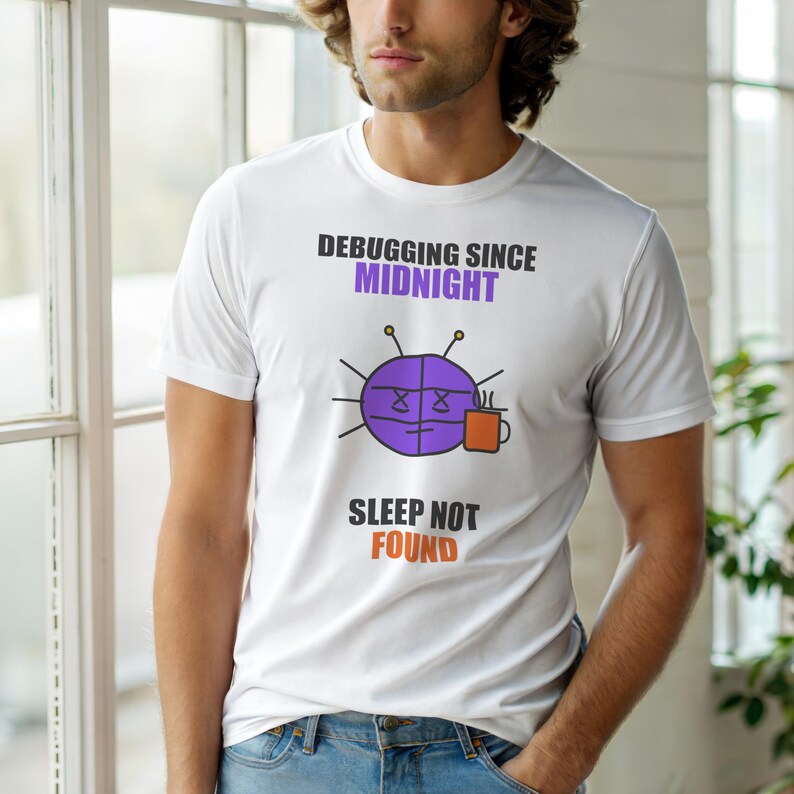 Debugging Since Midnight / Programmer Humor / Developer Coder / Tech T-Shirt image 6
