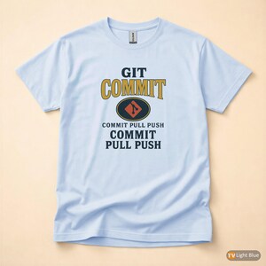 Git Commit Retro / Programmer Developer Coder Tee / Push To Main Survivor Shirt afbeelding 9