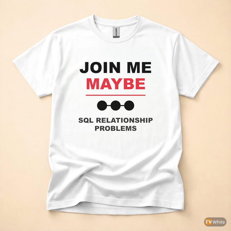 Mach mit! / SQL-Datenbank / Programmiererhumor / Entwickler-T-Shirt Bild 7