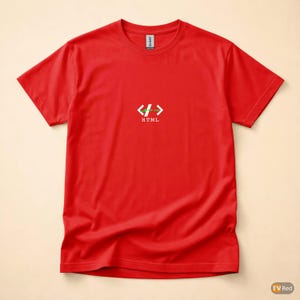 HTML Is Not Programming / Web Developer / Coder Humor Tee afbeelding 5