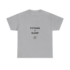 Python > Sommeil / T-shirt Programmeur / T-shirt Codage / Cadeau Développeur / T-shirt Tech Humour image 6