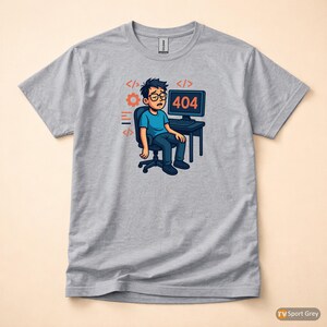 Error 404 Sleep Dependency Missing / HTTP Error Shirt / 404 Programmer Tee / Web Developer Gift / Funny Error Code Shirt afbeelding 8