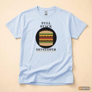 Full Stack Developer / Bold Typography / Programmer T-Shirt / Coder Gift image 9