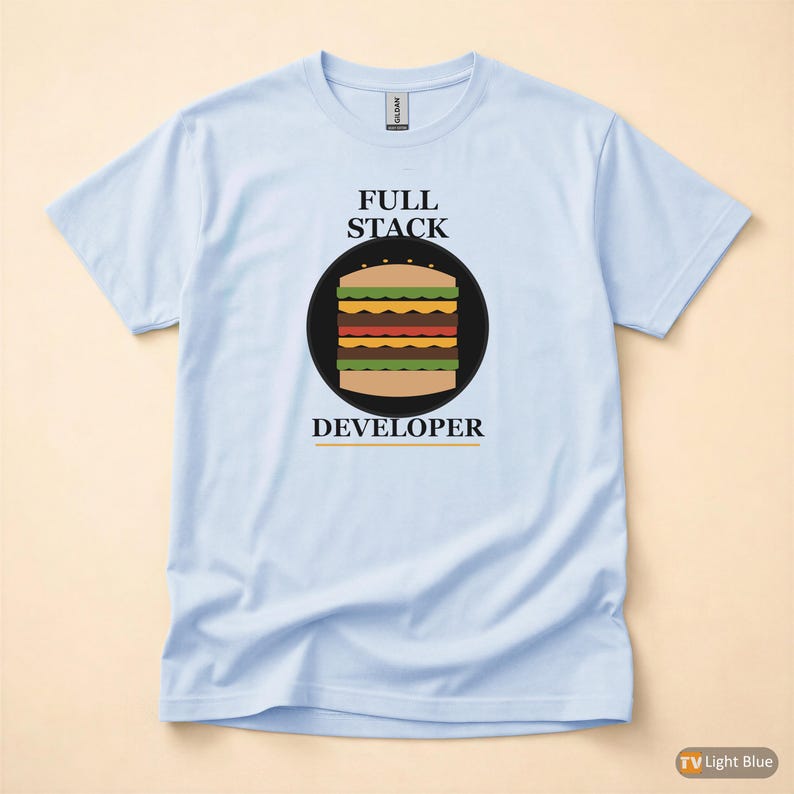 Full Stack Developer / Bold Typography / Programmer T-Shirt / Coder Gift image 9