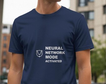 Modo Red Neuronal Activado / Camiseta de Programador / Camiseta de Desarrollador / Regalo para Codificador / Ropa Tecnológica