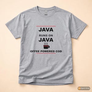 Java se ejecuta en Java / Humor sobre café para programadores / Camiseta para desarrolladores imagen 8