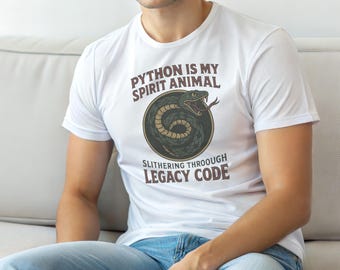 Python Is My Spirit Animal / Developer T-Shirt / Programmer Humor Tee