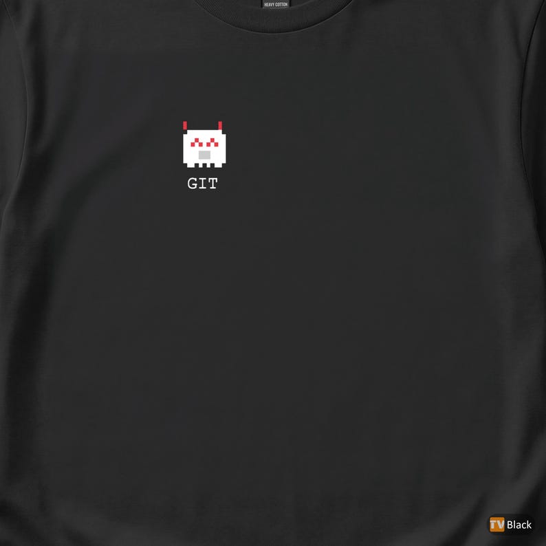 Commit Message Panic / Git Programmer / Utvecklare Retro Ikon / Kodare Humor Tee bild 1