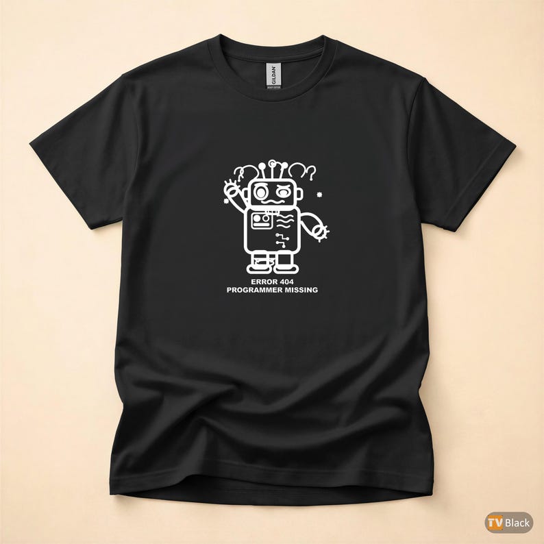 Error 404 Programmer Missing / Funny Error Code Shirt / 404 Programmer Tee / Web Developer Gift / HTTP Error Shirt image 3