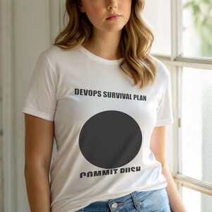 Commit Push Pray / Entwicklerhumor / Git-Programmierung / Programmierer-T-Shirt Bild 6