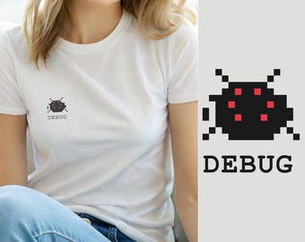 Eat Sleep Debug Repeat / Programmer T-Shirt / Retro Developer Tee