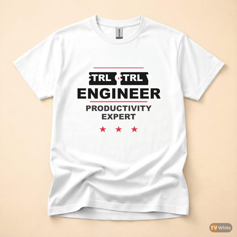 Ctrl C Ctrl V Engineer / Programmer T-Shirt / Developer Coding Humor Tee image 7