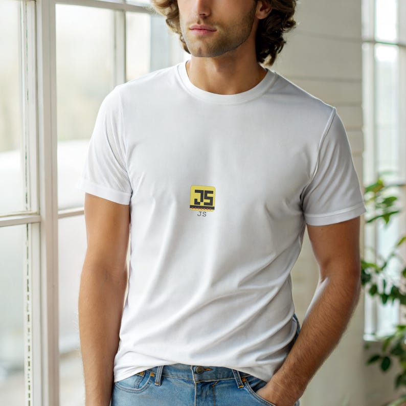 JavaScriptがきっかけでこうなった / ウェブ開発者 / レトロなコーディングユーモアTシャツ 画像 6