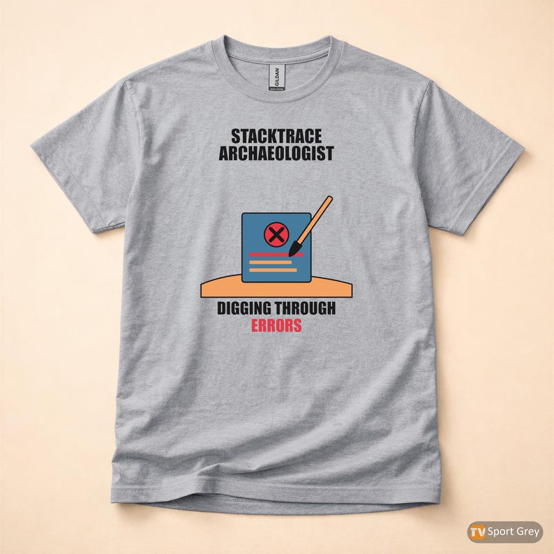 Stacktrace Archaeologist / Developer T-Shirt / Programmer Debugging Humor Tee image 8