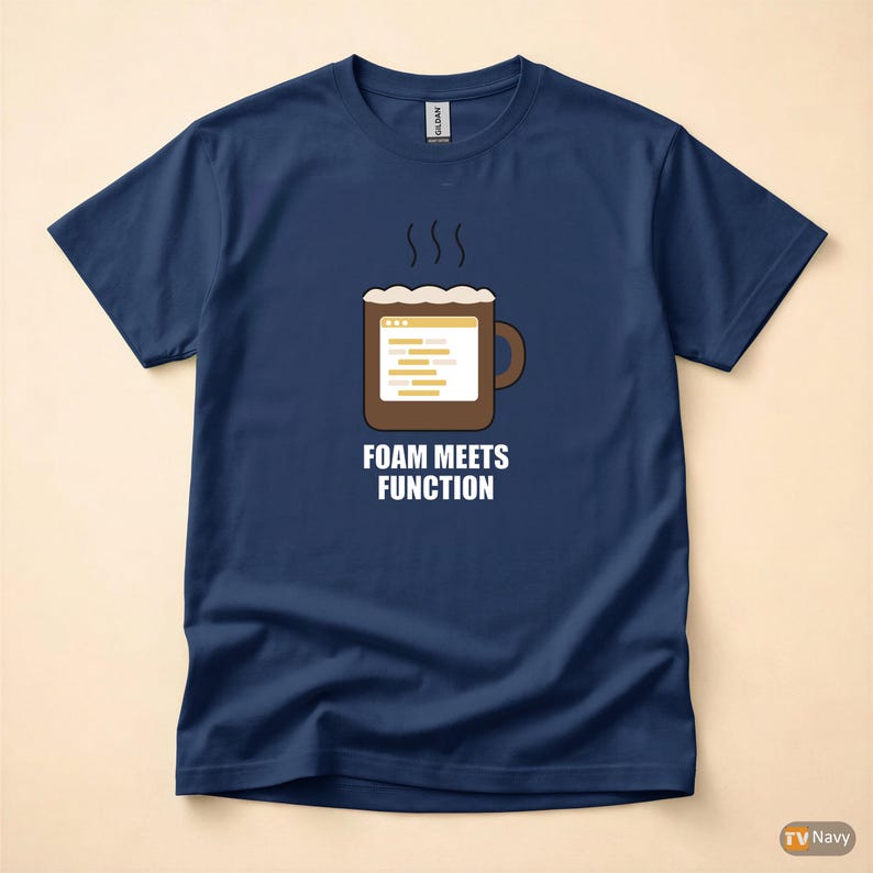 Koszulka z napisem „Latte Powered Programmer / Developer Coffee” / Humor kodowania zdjęcie 4