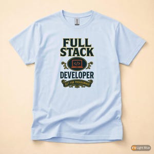 Full Stack Developer / Retro Graphic / Programmer T-Shirt / Coder Gift image 9