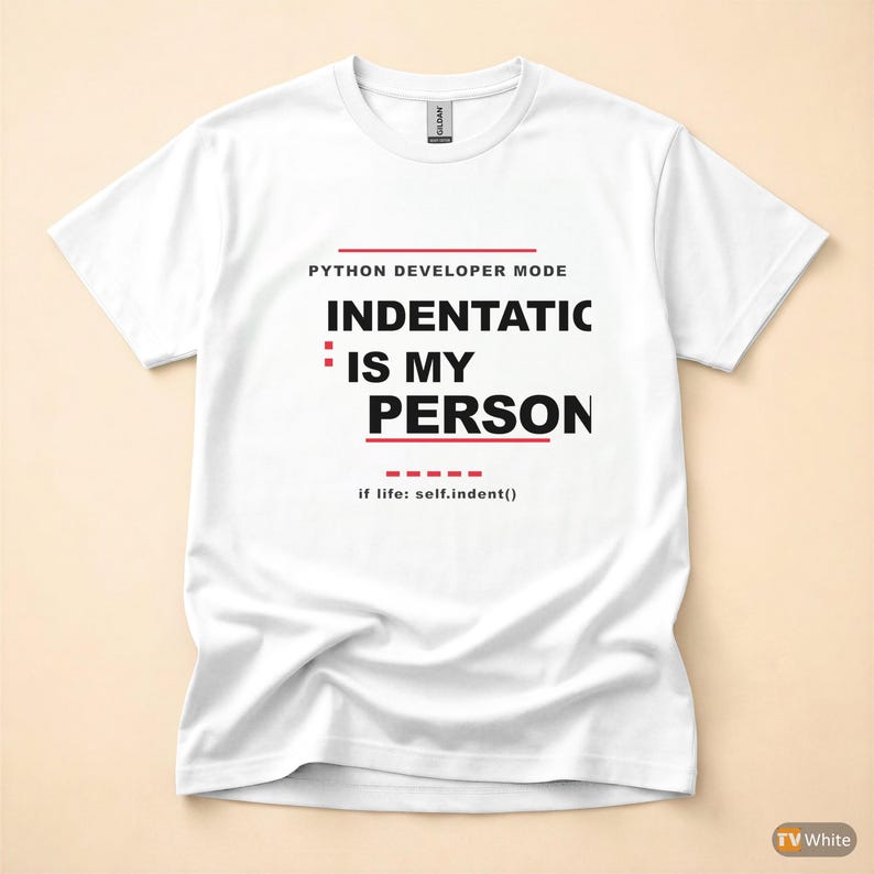 Mode für Python-Entwickler / Programmierer-T-Shirt / Geschenk für Coder / T-Shirt mit auffälliger Typografie Bild 7