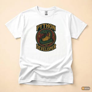 Camiseta para desarrolladores/programadores de Python / Regalo ideal para ingenieros de software imagen 7