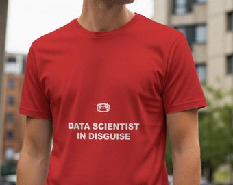 Científico de datos disfrazado / Camiseta de programador / Camiseta de codificación / Regalo para desarrolladores / Camiseta divertida de tecnología