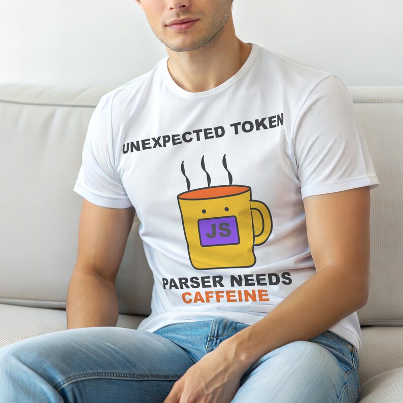 Unexpected Token Coffee / JavaScript Developer / Programmer Tee Bild 1